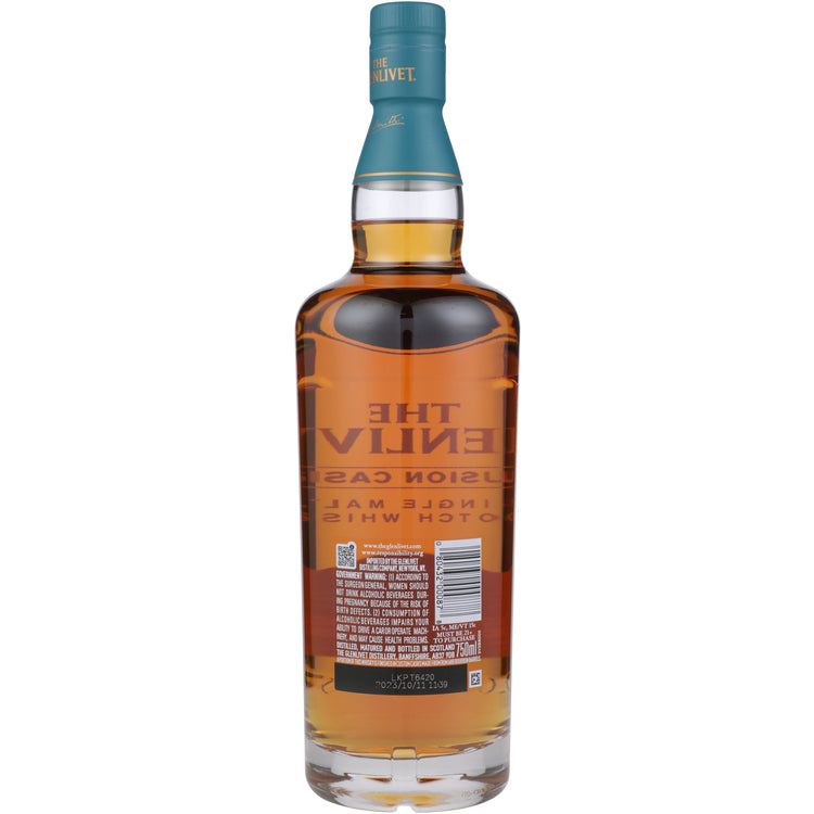 The Glenlivet Single Malt Scotch Fusion Cask 80 - 750ML - Back
