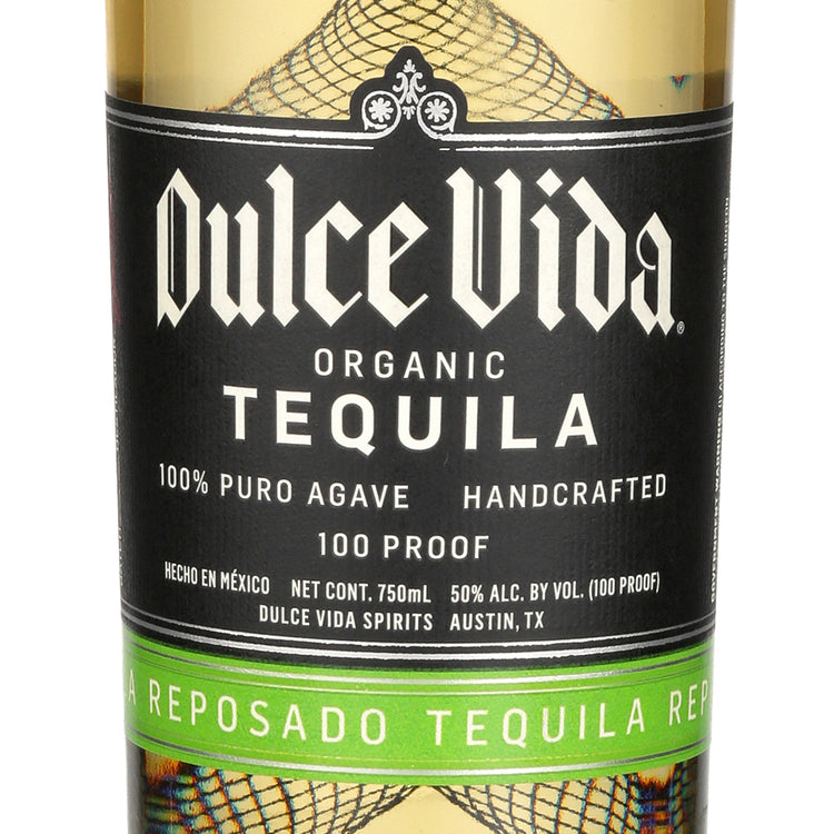 Dulce Vida Tequila Reposado 100 - 750ML - Front Label