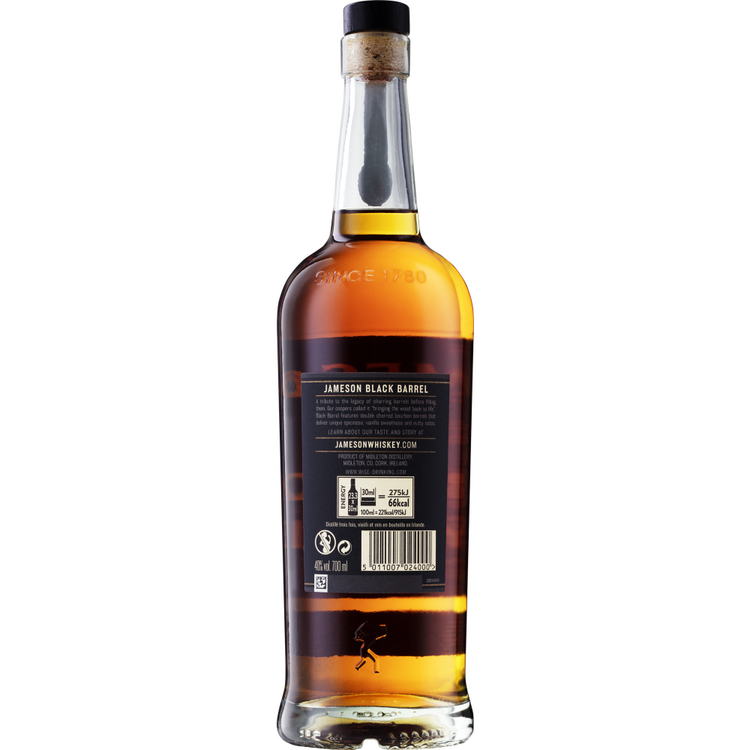 Jameson Blended Irish Whiskey Black Barrel Select Reserve Single Disti - 750ML - Back