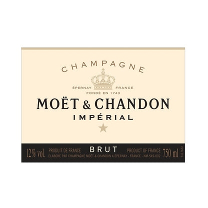 Moet & Chandon Champagne Brut Imperial W/ Gift Box - 750ML - Front Label