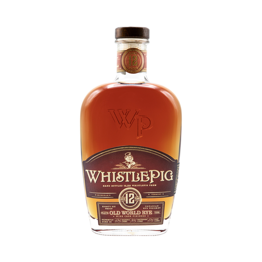 Whistlepig Straight Rye Whiskey Old World 12 Yr 86 - 750ML - Front