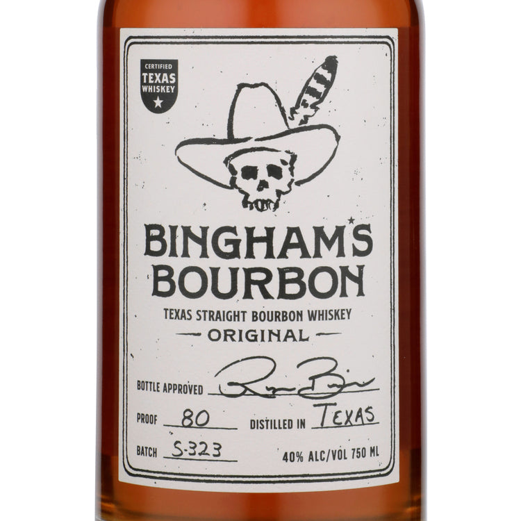 Binghams Bourbon Straight Bourbon Original 3 Yr 80 - 750ML - Front Label