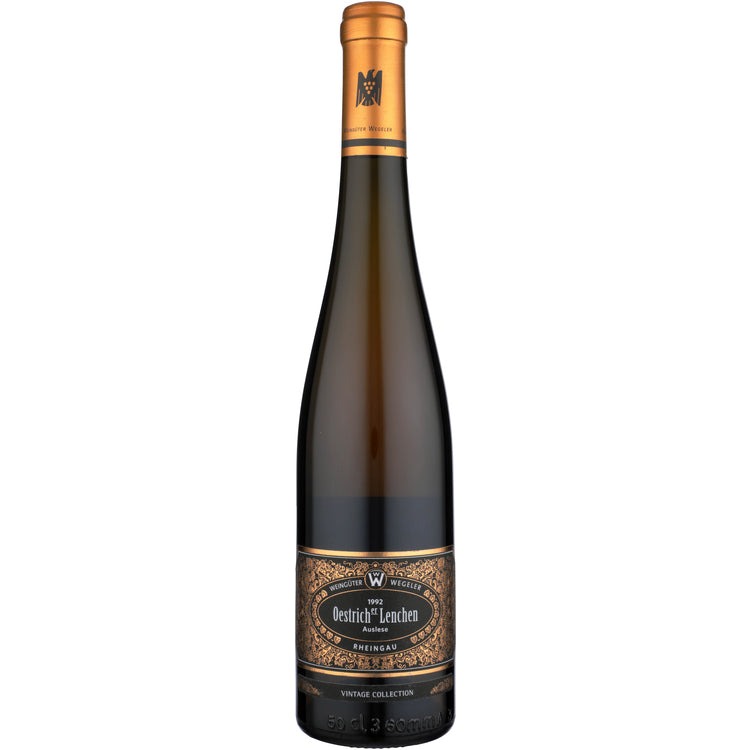Weinguter Wegeler Riesling Auslese Oestricher Lenchen 1992 - 500ML - Front