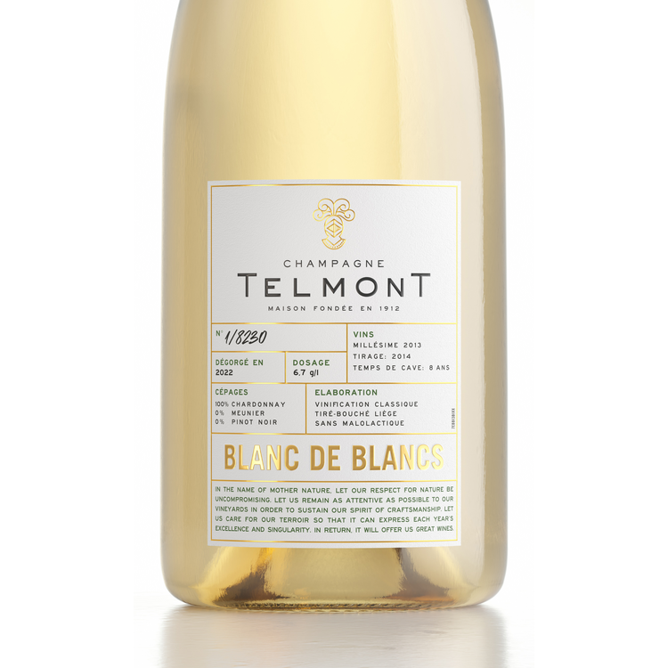 Telmont Champagne Extra Brut Blanc De Blancs Millesime 2014 - 750ML - Front Label