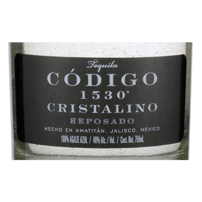 Codigo 1530 Tequila Reposado Cristalino 80 - 750ML - Front Label