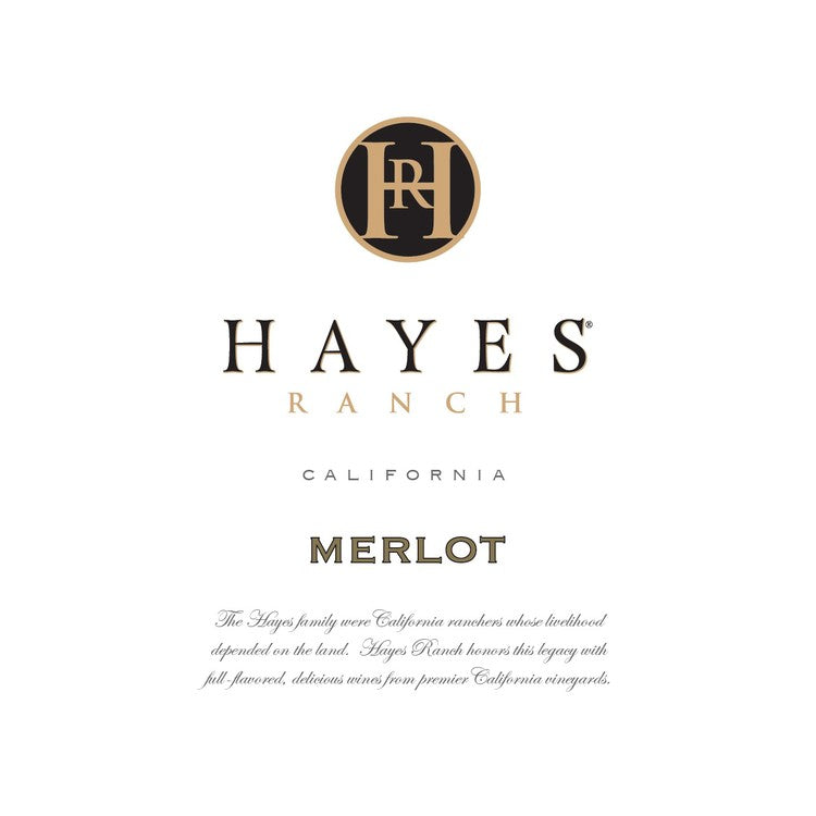 Hayes Ranch Merlot Lucky Horseshoe California - 750ML - Front Label