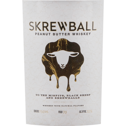 Skrewball Peanut Butter Whiskey 70 - 750ML - Front Label