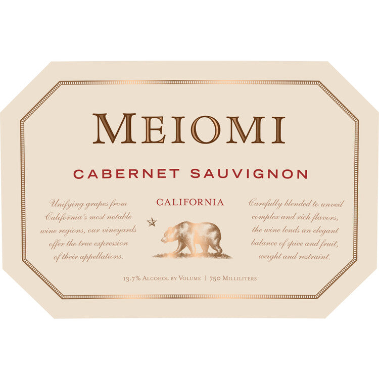 Meiomi Cabernet Sauvignon California - 750ML - Front Label