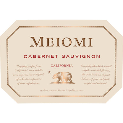 Meiomi Cabernet Sauvignon California - 750ML - Front Label