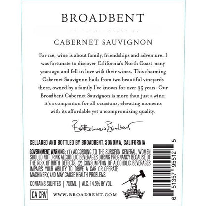 Broadbent Cabernet Sauvignon North Coast 2023 - 750ML