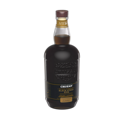 Cruzan Dark Rum Black Strap Estate Diamond 80 - 750ML - Front Label