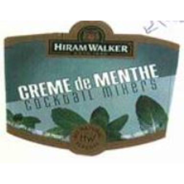 Hiram Walker Creme De Menthe White 30 - 750ML - Front Label
