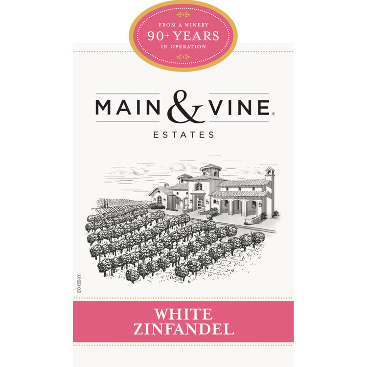 Beringer Main & Vine White Zinfandel California - 1.5L - Front Label