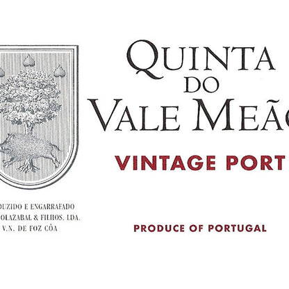 Quinta Do Vale Meao Porto Vintage 2015 Wood Box - 750ML - Front Label