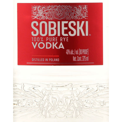 Sobieski Vodka 80 - 375ML - Front Label