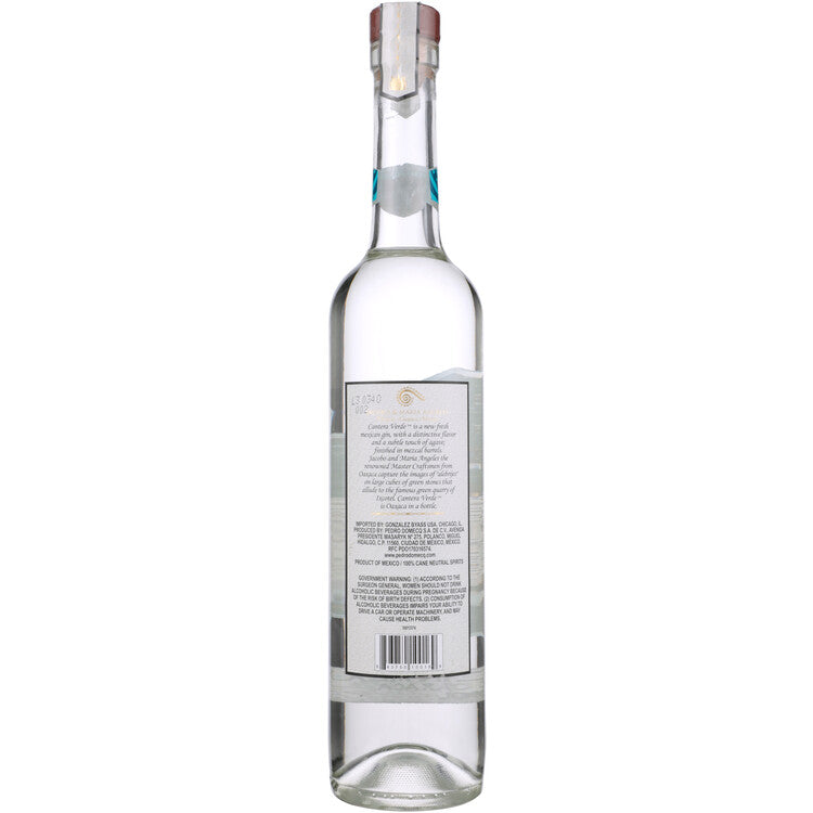 Cantera Verde Finished In Mezcal Cask Flavored Gin 80 - 700ML - Back