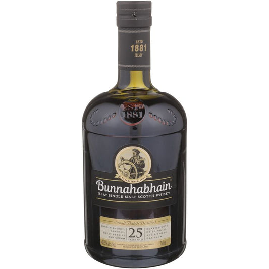 Bunnahabhain Single Malt Scotch Small Batch 25 Yr 92.6 - 750ML - Front
