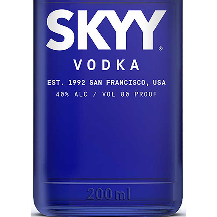 Skyy Vodka 80 - 200ML - Front Label