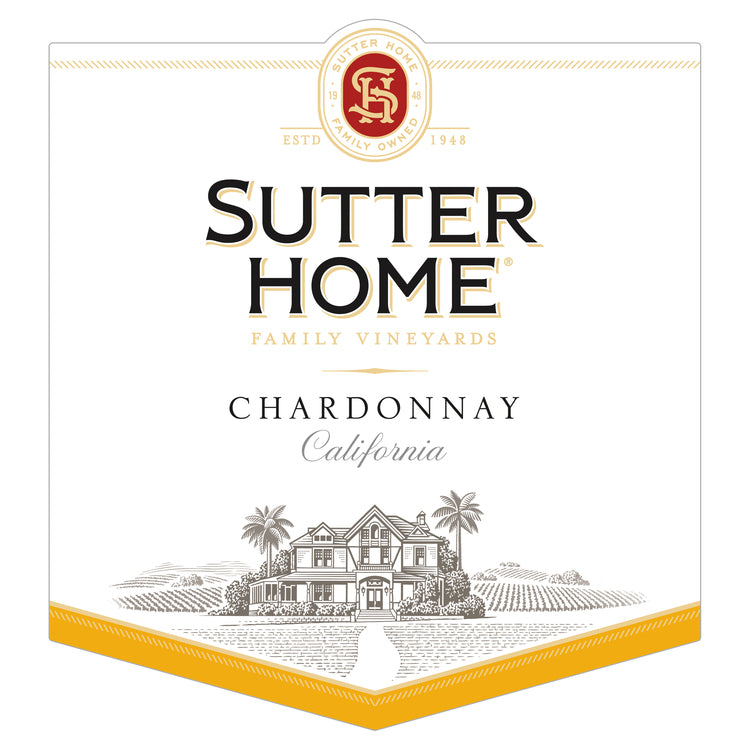 Sutter Home Chardonnay California - 1.5L - Front Label