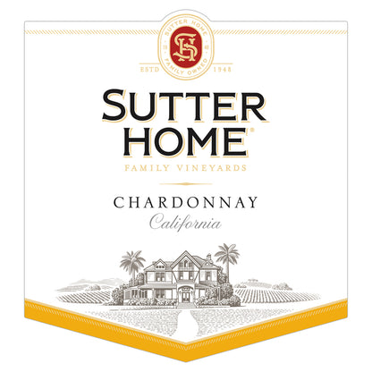 Sutter Home Chardonnay California - 1.5L - Front Label