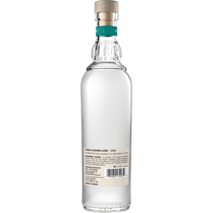 Cazadores Tequila Blanco 80 - 375ML - Back
