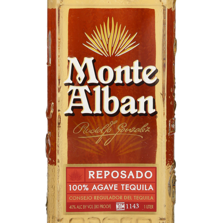Monte Alban Tequila Reposado 80 - 1.0L - Front Label