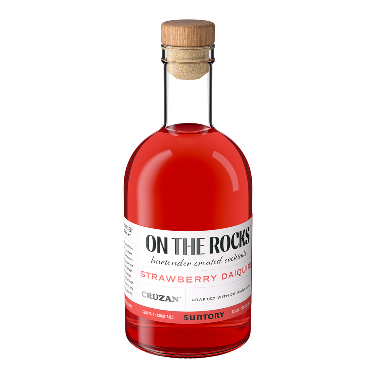 Otr-On The Rocks Strawberry Daiquiri Cruzan 40 - 375ML - Front Label