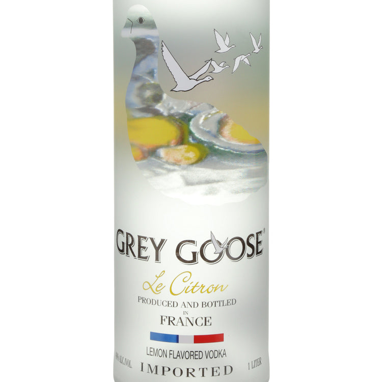 Grey Goose Citrus Flavored Vodka Le Citron 80 - 1.0L - Front Label