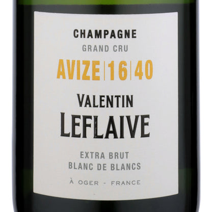 Valentin Leflaive Champagne Extra Brut Blanc De Blancs Avize 16 40 Gra - 750ML - Front Label