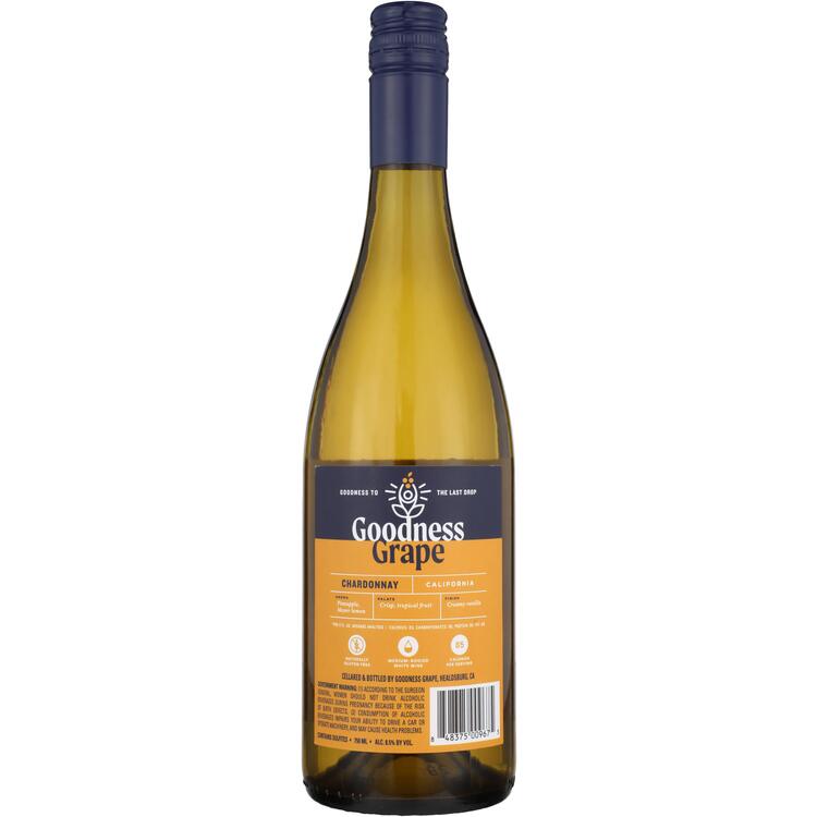 Goodness Grape Chardonnay 85 Calories Per Serving California - 750ML - Back