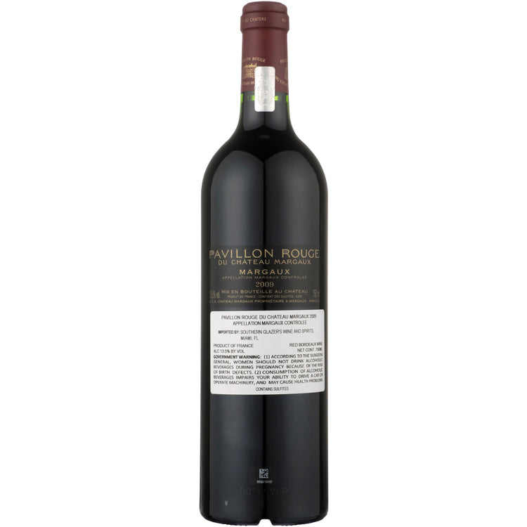 Pavillon Rouge Du Chateau Margaux Margaux 2009 Wood Box - 750ML - Back