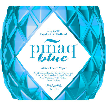 Pinaq Blue Liqueur 34 - 750ML - Front Label