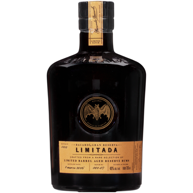 Bacardi Aged Rum Limitada Gran Reserva 80 - 750ML - Front