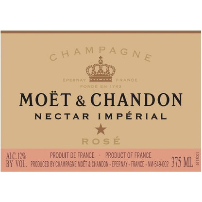 Moet & Chandon Champagne Nectar Imperial Rose - 375ML - Front Label