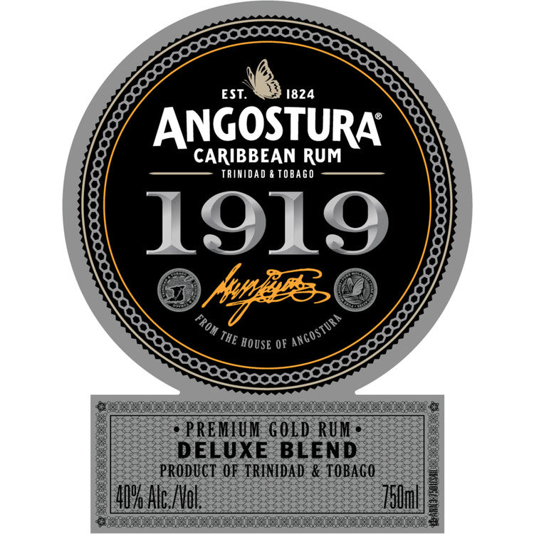 Angostura Gold Rum 1919 80 - 750ML - Front Label