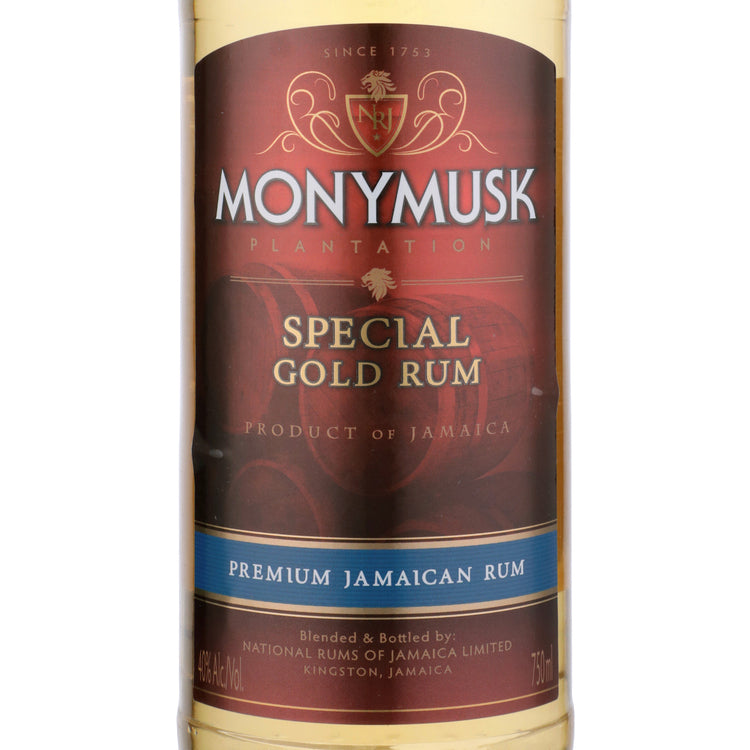 Monymusk Gold Rum Special 80 - 750ML - Front Label