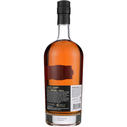 Starward Single Malt Whisky Finished In Ex Stout Casks 5 Yr 104 - 700ML - Back
