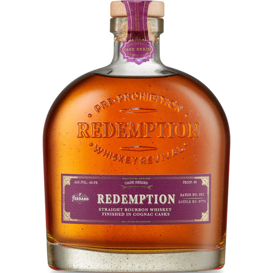 Redemption Straight Bourbon Finished In Cognac Casks Cask Series Batch - 750ML - Front