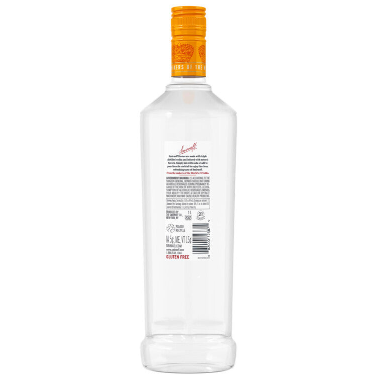 Smirnoff Orange Flavored Vodka 60 - 1.0L - Back
