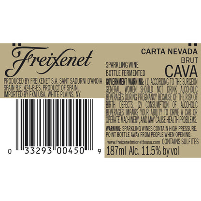 Freixenet Cava Brut Carta Nevada - 187ML
