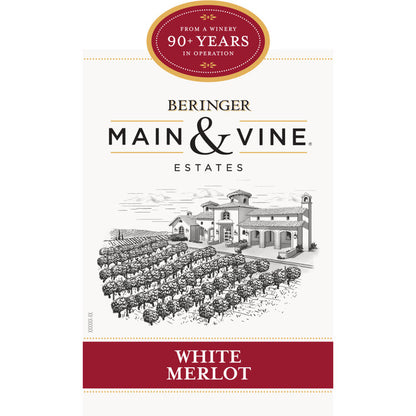 Beringer Main & Vine White Merlot California - 750ML - Front Label