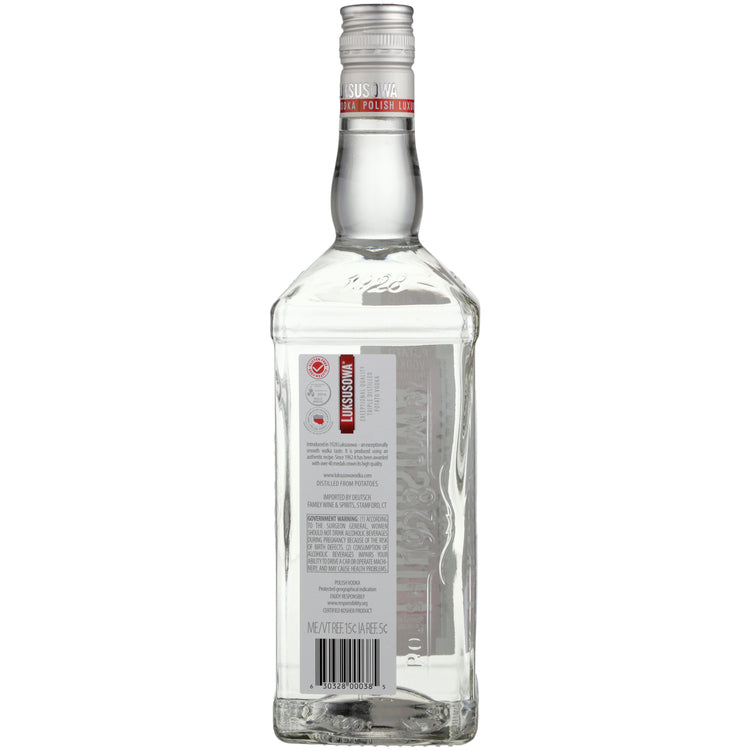 Luksusowa Vodka 80 - 1.0L - Back