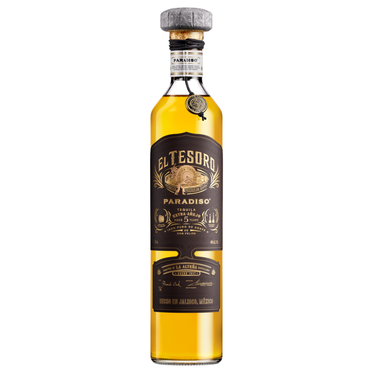 El Tesoro Tequila Extra Anejo Paradiso 5 Yr 80 - 750ML - Front