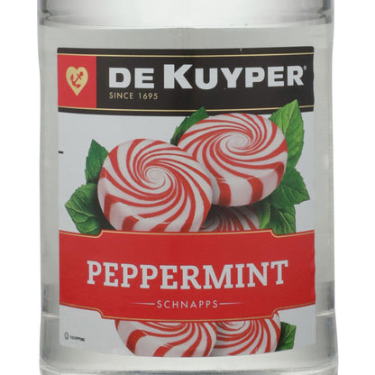 Dekuyper Blustery Peppermint Schnapps Burst 60 - 1.75L - Front Label