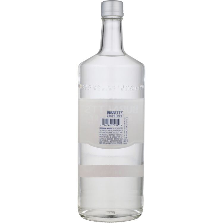 Burnett's Raspberry Flavored Vodka 60 - 1.0L - Back
