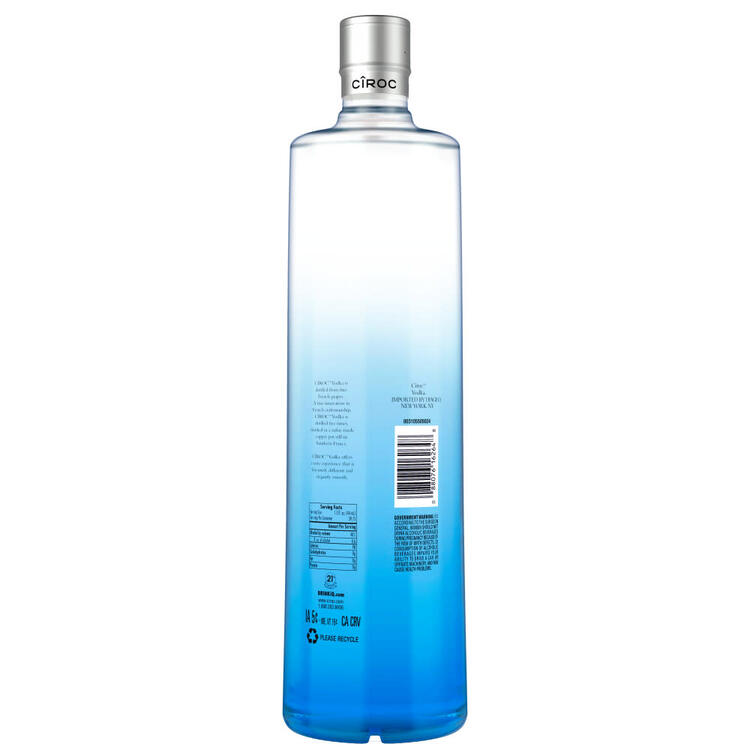 Ciroc Vodka Snap Frost 80 - 1.75L - Back