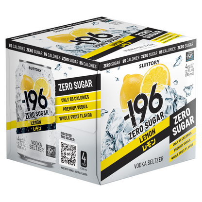 196 Lemon Cocktails Zero Sugar 8 - 355ML - Front Label