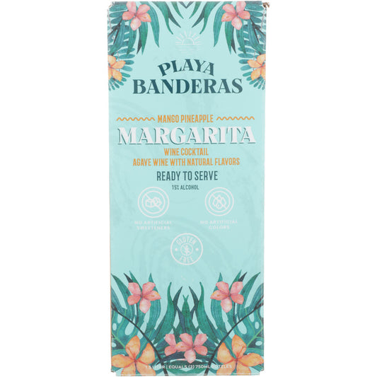 Playa Banderas Spicy Mango Margarita Wine Based Cocktail - 1.5L - Front