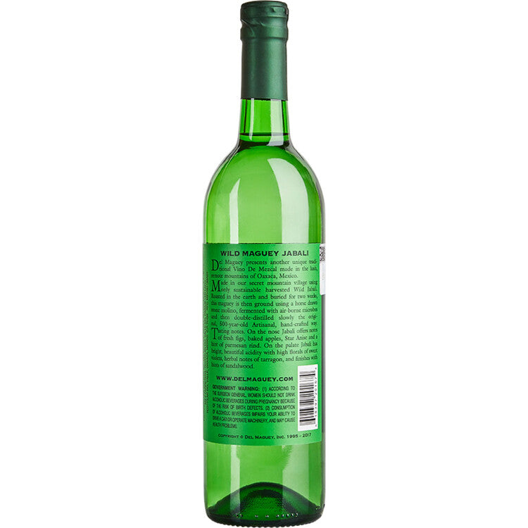 Del Maguey Mezcal Single Village Wild Maguey Jabali 94 - 750ML - Back