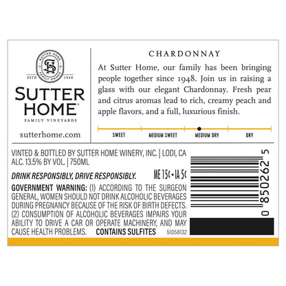 Sutter Home Chardonnay California - 750ML